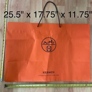 Hermes Paper Shopping Bag - extra large (25.5" x 17.75" x 11.75") | FLAWED